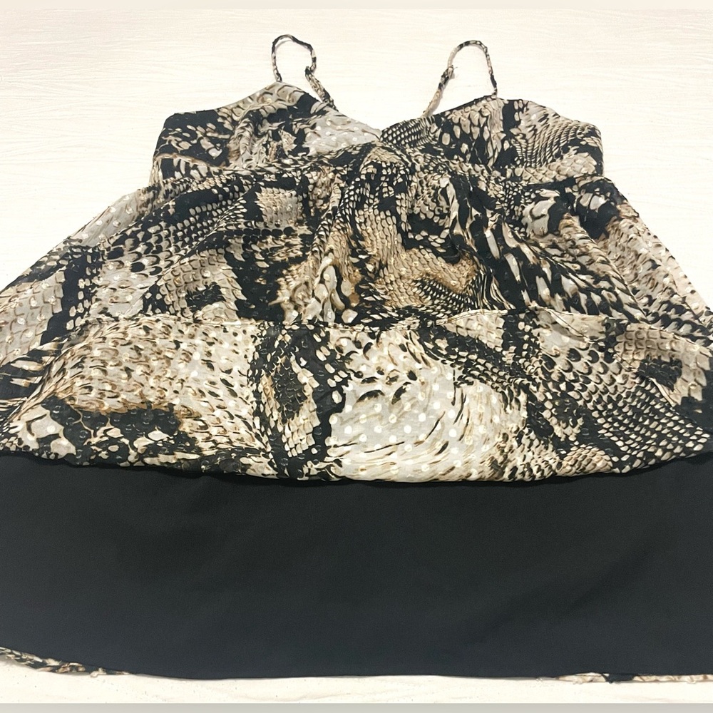 Zara Women’s Snakeskin Print Fit & Flare Mini Dress - Picture 8 of 11